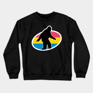 Pansexual Bigfoot Cryptid Pride Crewneck Sweatshirt